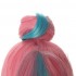 LOL True Damage Qiyana Prestige Edition Blue Mixed Pink Cosplay Wigs
