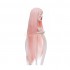 Anime DARLING in the FRANXX 02 Zero Two 100cm Long Pink Straight Cosplay Wigs