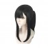 Anime Fire Force Maki Oze Long Black Cosplay Wigs