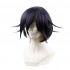 Anime DanganRonpa V3 Oma Kokichi Black Mixed Purple Short Wigs