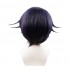 Anime DanganRonpa V3 Oma Kokichi Black Mixed Purple Short Wigs