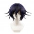 Anime DanganRonpa V3 Oma Kokichi Black Mixed Purple Short Wigs