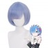 Re: Zero Starting Life in Another World Rem Cosplay Wig