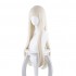 Anime Kakegurui Yomoduki Runa Long Straight Cream White Cosplay Wigs