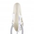 Anime Kakegurui Yomoduki Runa Long Straight Cream White Cosplay Wigs