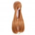 Anime Sword Art Online Yuuki Asuna Long Brown Cosplay Wigs