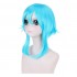 Anime SAO GGO Gun Gale Online Asada Shino Short Blue Cosplay Wigs