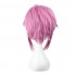 Anime SAO Sword Art Online Shinozaki Rika Lisbeth Short Pink Cosplay Wigs