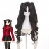 FGO Fate Grand Order Babylonia Ishtar 80cm Long Straight Double Ponytail Black Cosplay Wig