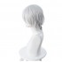 FGO Fate/Grand Order Lang Lin Wang 30cm Short Silver Grey Halloween Cosplay Wigs