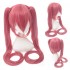 Anime VOCALOID Hatsune Miku 120cm Long Straight Double Ponytail Multicolor Bangs Cosplay Wigs