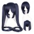 Anime VOCALOID Hatsune Miku 120cm Long Straight Double Ponytail Multicolor Bangs Cosplay Wigs