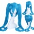 Anime VOCALOID Hatsune Miku 120cm Long Straight Double Ponytail Multicolor Bangs Cosplay Wigs