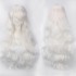 Women Wavy Sweet 80cm Long White and Gray Lolita Fashion Wigs with Bangs