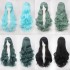 Women Wavy Sweet 80cm Long Green Lolita Fashion Wigs with Bangs