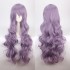 Women Wavy Sweet 80cm Long Purple and Blue Lolita Fashion Wigs with Bangs