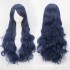 Women Wavy Sweet 80cm Long Purple and Blue Lolita Fashion Wigs with Bangs