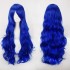 Women Wavy Sweet 80cm Long Purple and Blue Lolita Fashion Wigs with Bangs