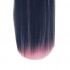 Panty & Stocking with Garterbelt Stocking Blue Mixed Red 100cm Long Straight Cosplay Wigs