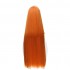 Anime Persona 5 Futaba Sakura Straight Orange Cosplay Wigs