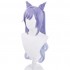 Game Genshin Impact Keqing Ponytails Mixed Purple Cosplay Wig with Ears