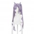 Game Genshin Impact Keqing Ponytails Mixed Purple Cosplay Wig with Ears