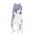 Game Genshin Impact Keqing Ponytails Mixed Purple Cosplay Wig with Ears