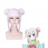 Anime Miss Kobayashis Dragon Maid Kanna Kamui Short White Mixed Purple Cosplay Wigs