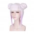 Anime Miss Kobayashis Dragon Maid Kanna Kamui Short White Mixed Purple Cosplay Wigs