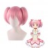 Anime Puella Magi Madoka Magica Madoka Kaname Short Pink Cosplay Wigs