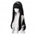 Anime Puella Magi Madoka Magica Homura Akemi Long Straight Black Cosplay Wigs