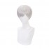 Anime The Promised Neverland Norman Short White Cosplay Wigs