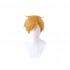 Anime Haikyuu Atsumu Miya Short Dark Yellow Cosplay Wigs