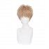 Anime One Punch Man Genos Demon Cyborg Short Khaki Cosplay Wigs