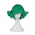 Anime One Punch Man Terrible Tornado Short Green Curly Cosplay Wigs