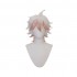 Anime Danganronpa 2: Goodbye Despair Nagito Komaeda White Fade Pink Cosplay Wigs