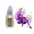 Anime No Game No Life Shiro Long Mixed Blue Cosplay Wigs