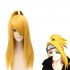 Anime Naruto Deidara Long Yellow Cosplay Wigs