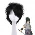 Anime Naruto Uchiha Sasuke Short Black Curly Cosplay Wigs