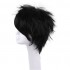 Anime Naruto Uchiha Sasuke Short Black Curly Cosplay Wigs