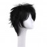 Anime Naruto Uchiha Sasuke Short Black Curly Cosplay Wigs