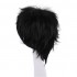 Anime Naruto Uchiha Sasuke Short Black Curly Cosplay Wigs