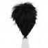 Anime Naruto Uchiha Sasuke Short Black Curly Cosplay Wigs