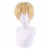 Anime Chainsaw Man Denji Gold Short Cosplay Wigs