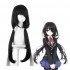 Anime Date A Live Kurumi Tokisaki Long Black Bunches Cosplay Wigs