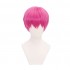 Anime The Disastrous Life of Saiki K. Saiki Kusuo Short Pink Cosplay Wigs