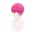 Anime The Disastrous Life of Saiki K. Saiki Kusuo Short Pink Cosplay Wigs