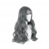 Women Fashion Long Gray Wavy Sweet Bangs Lolita Wig