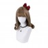 Women Fashion Short Brown Curls Sweet Bangs Lolita Wig