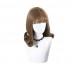 Women Fashion Short Brown Curls Sweet Bangs Lolita Wig